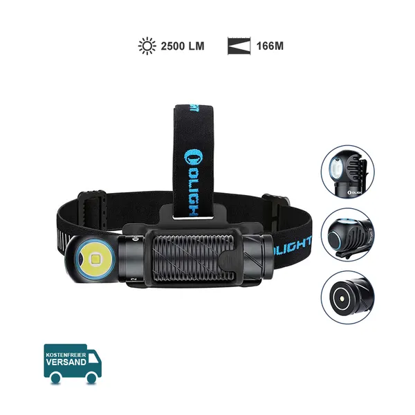 Olight Stirnlampe, Wiederaufladbarkeit & Multifunktionen| Olight Österreich